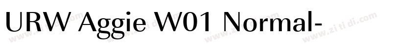 URW Aggie W01 Normal字体转换